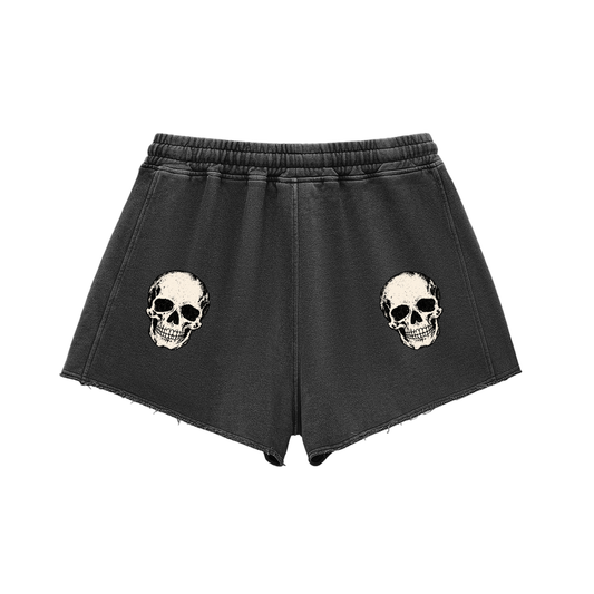 Do it for the plot Raw Edge Drawstring Shorts