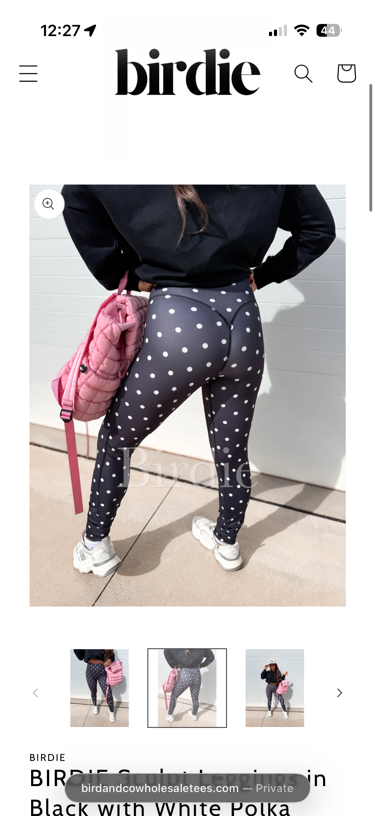 Birdie Polka Dot Leggings- Ready to ship