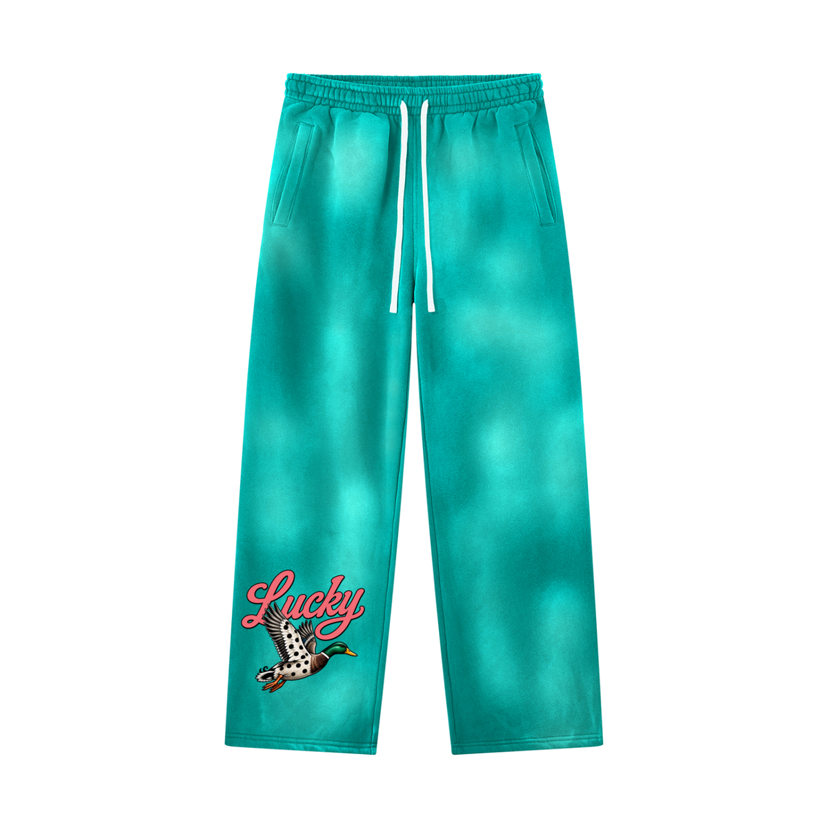 Unisex Sunfade Wide Leg Fleece Sweatpants