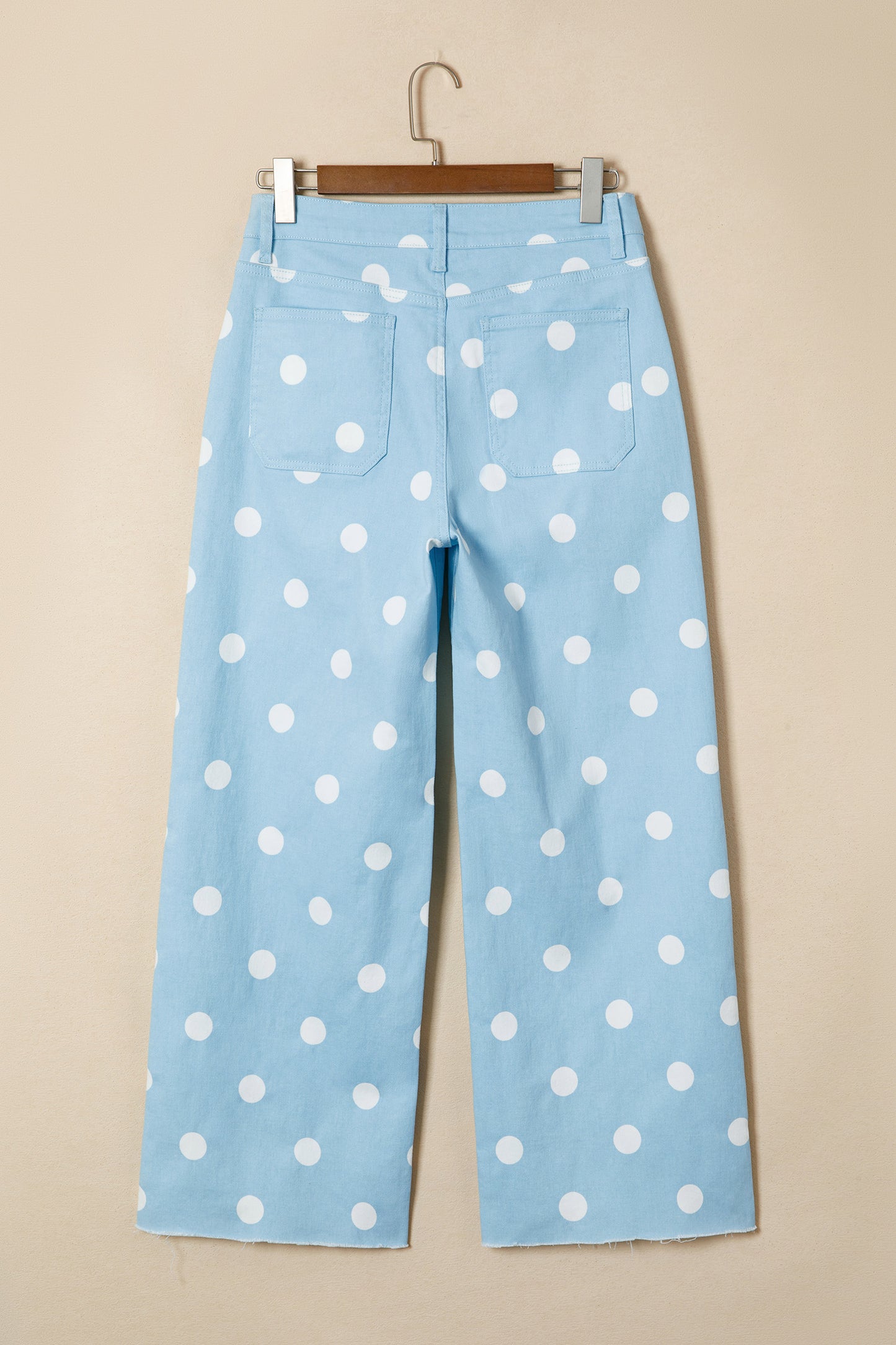 Blue or tan Polka dot bottoms