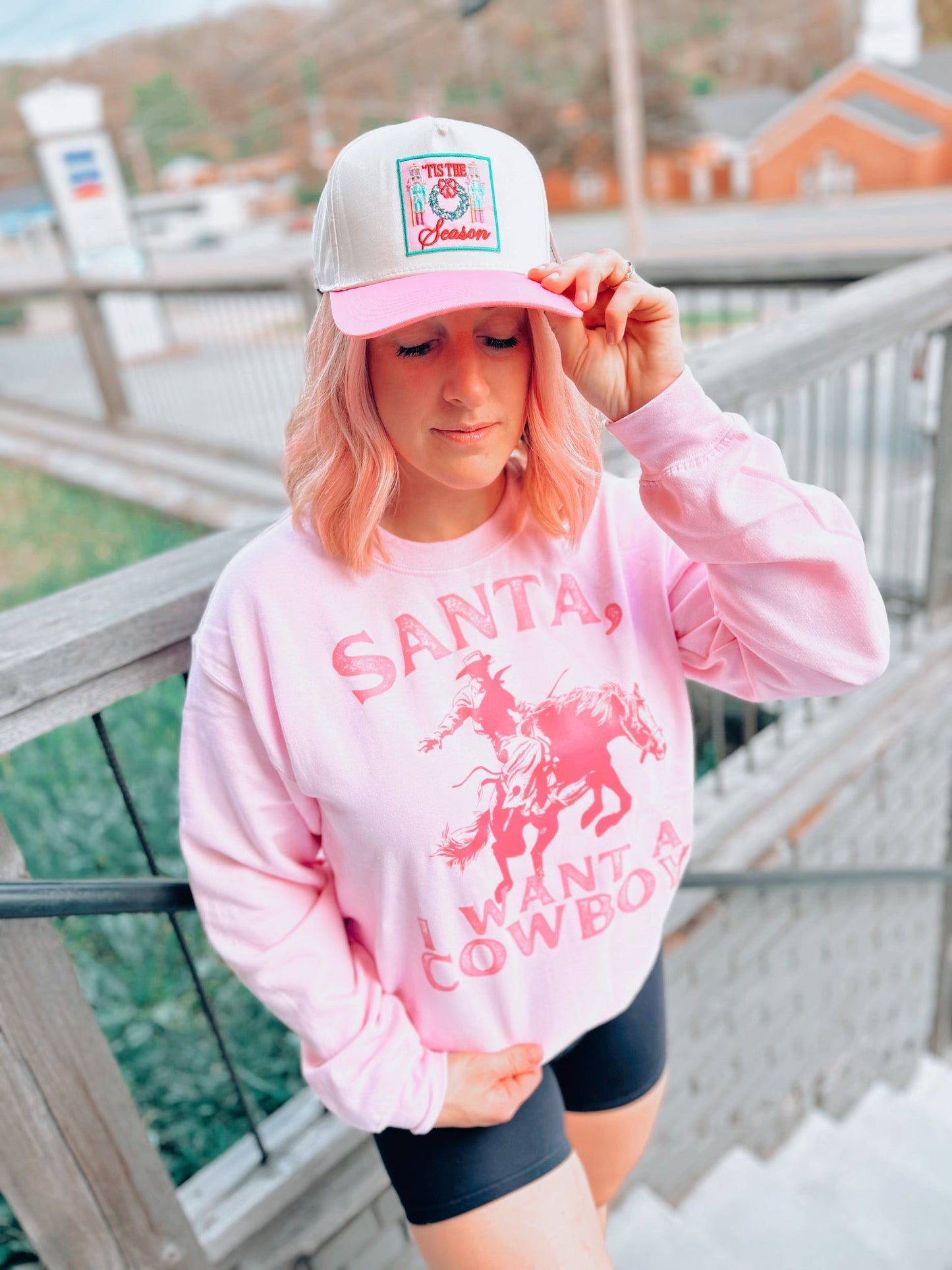 Santa, I Want A Cowboy Christmas Crewneck, Western Holiday