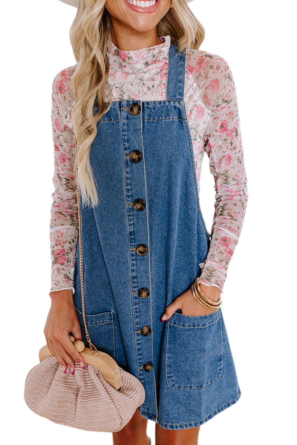 Granite Trails Pocketed Denim Dress