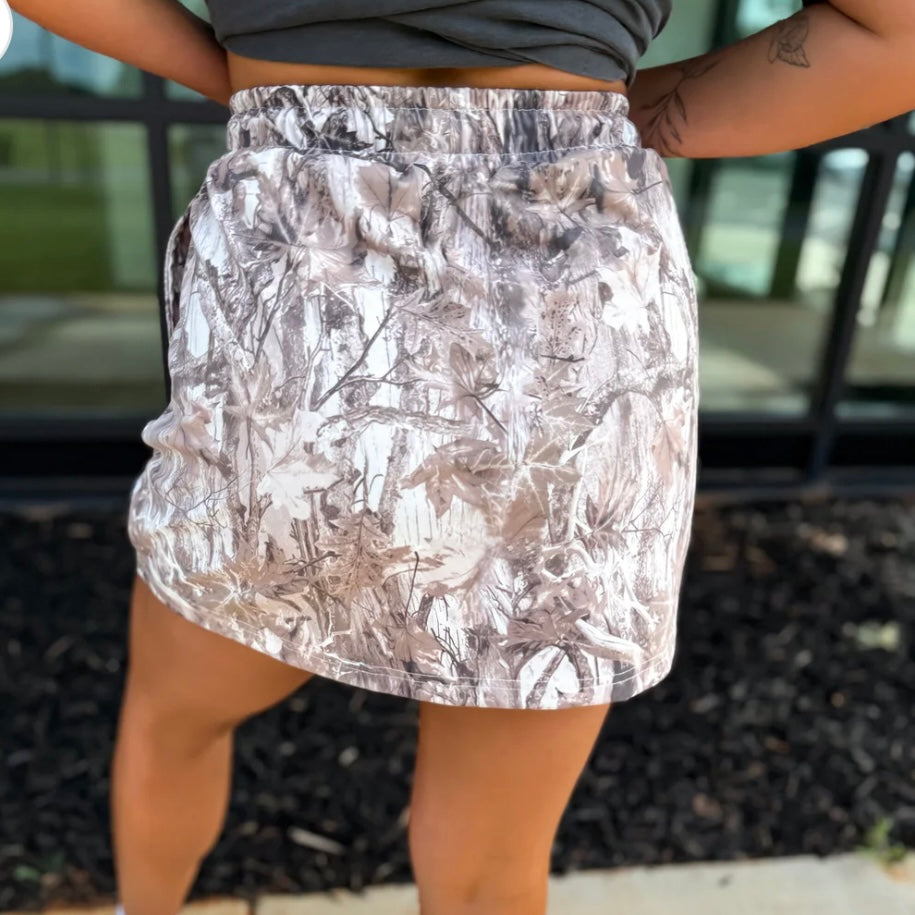 BIRDIE Dark Camo Active Skort Pre Order 2nd cut