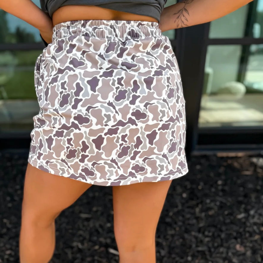 BIRDIE Duck Camo Active Skort Pre order 2nd cut