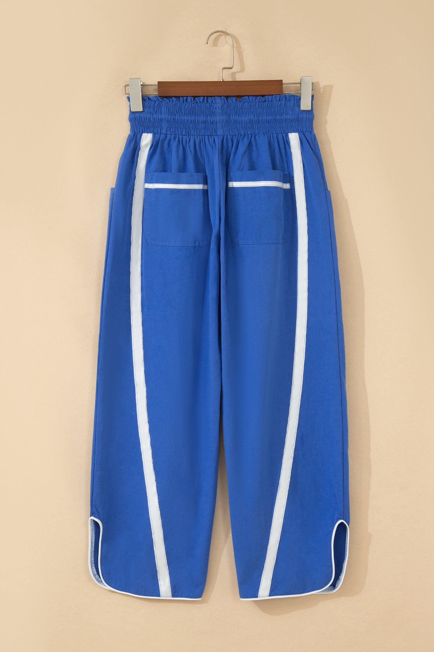Smocked Waist Cropped Pants in Black Blue or Green pre order