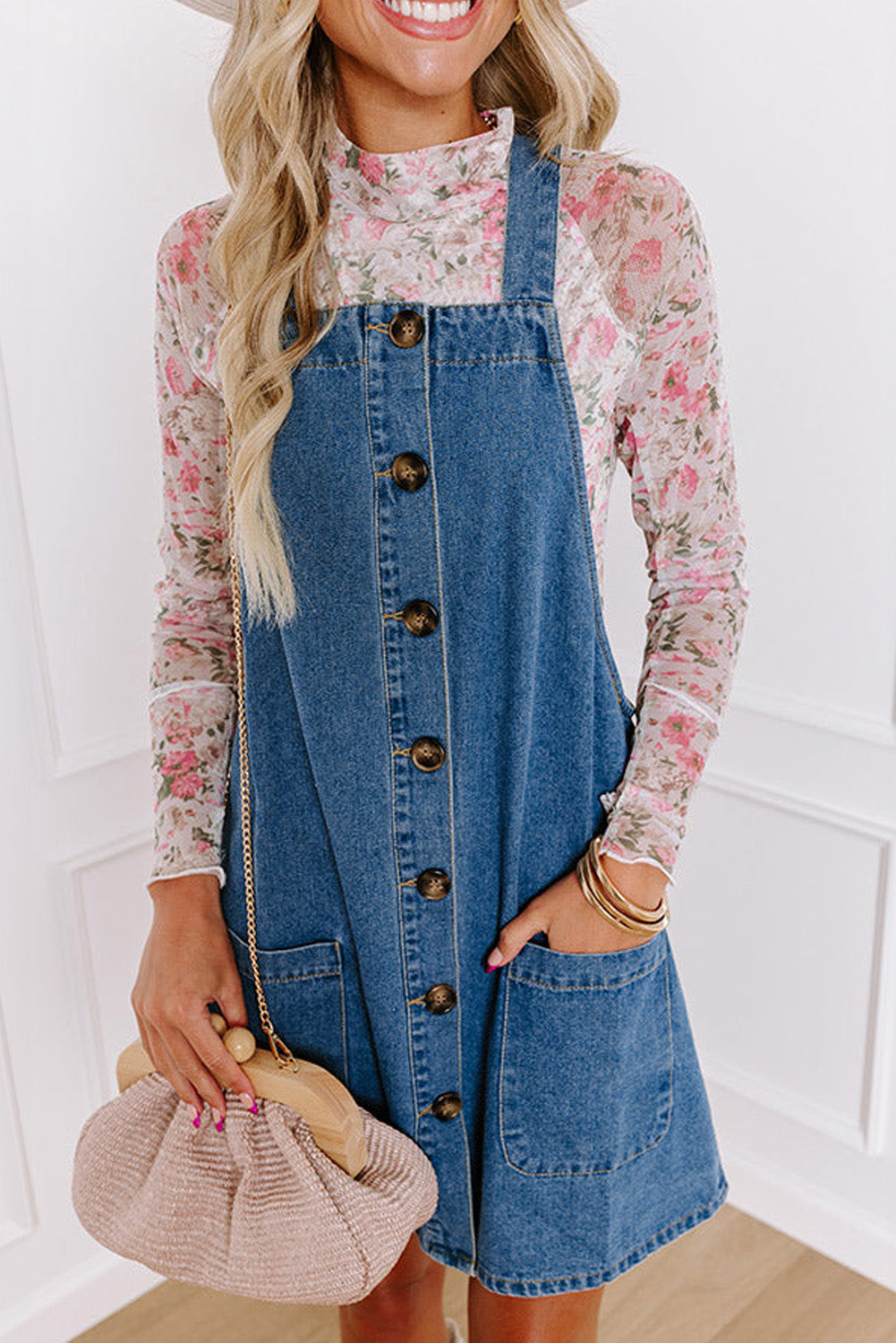 Granite Trails Pocketed Denim Dress