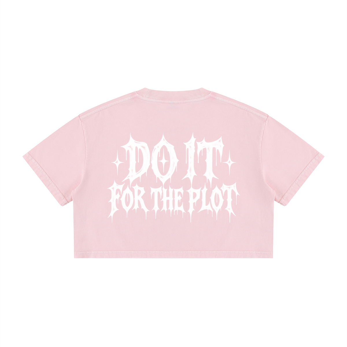 Do it for the plot skull Crop Tee
