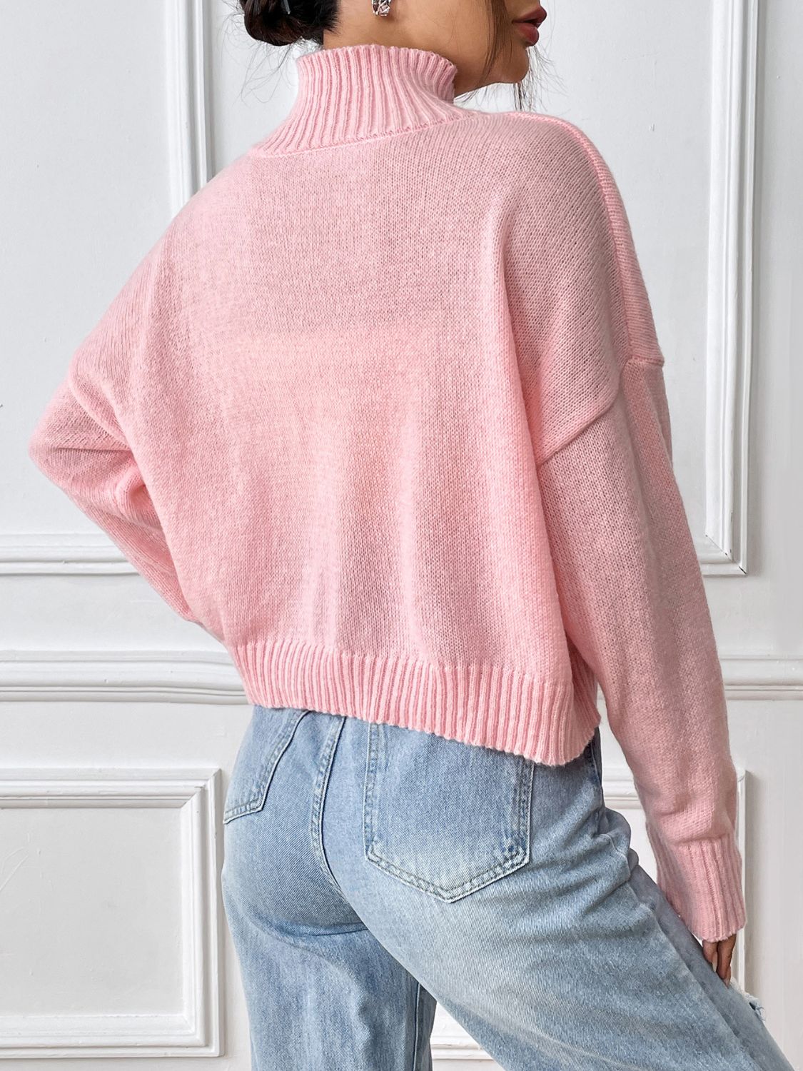 Bows & Comfort Turtleneck Sweater