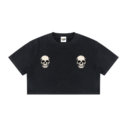 Do it for the plot skull Crop Tee