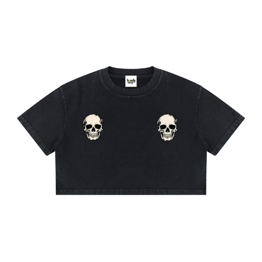 Do it for the plot skull Crop Tee