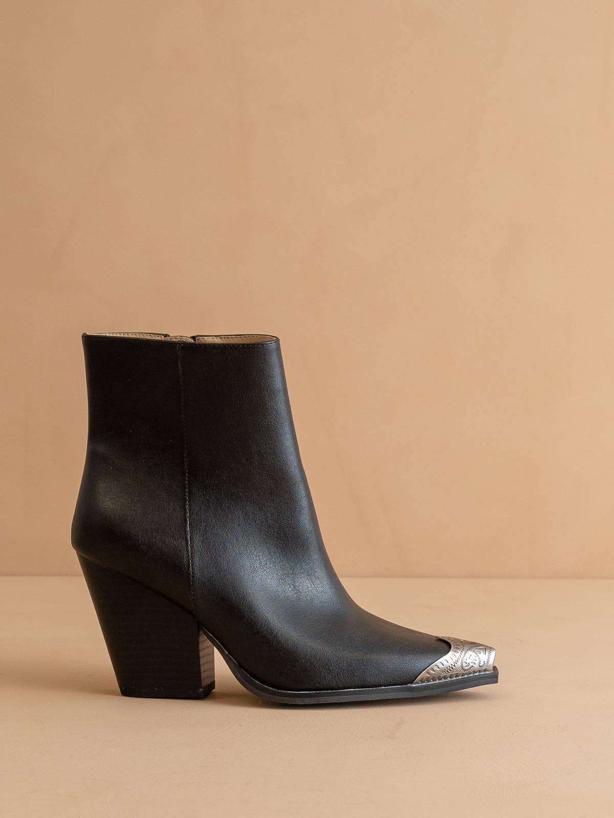 The Zion Black western bootie-ready to ship