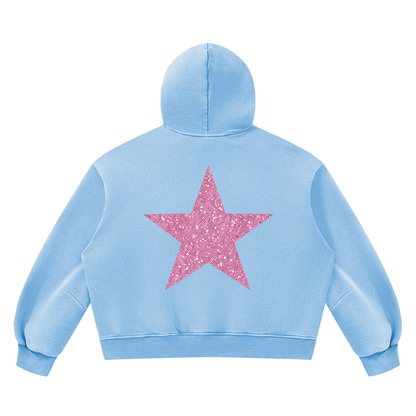 Unisex Vintage Wash Boxy Fleece Hoodie