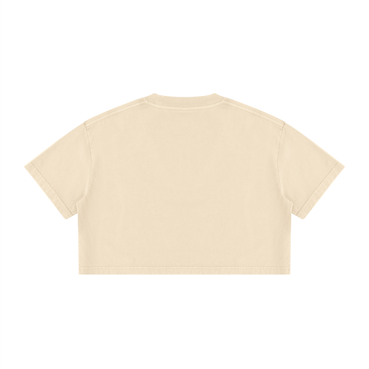 Women's Mineral Wash Cotton Crop T-Shirt