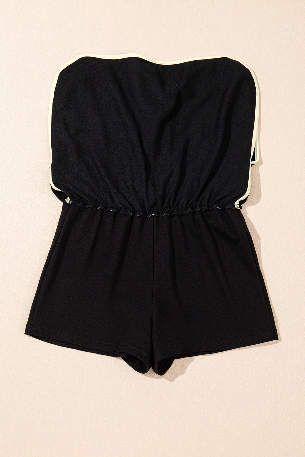 Black Colorblock Edge Drop Shoulder T Shirt and Skort 2Pcs Set