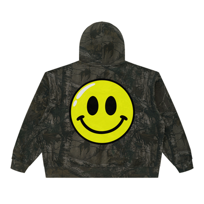 Unisex Waffle Tree Camo Boxy Hoodie