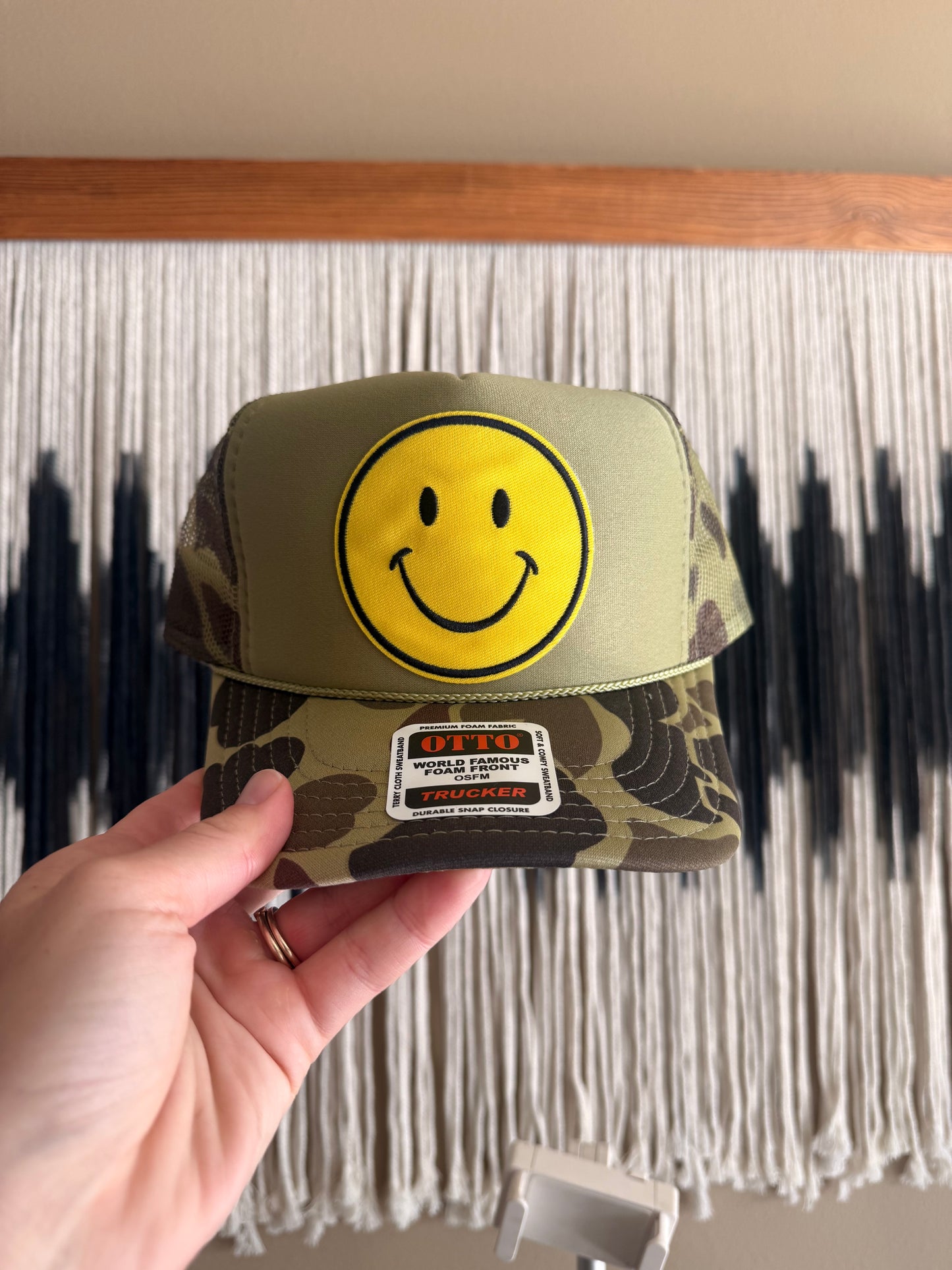 Smiley face trucker