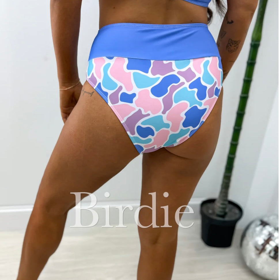 BIRDIE PREORDER Two Piece Swimsuit in Spring Duck Camo (Sold as Set!)