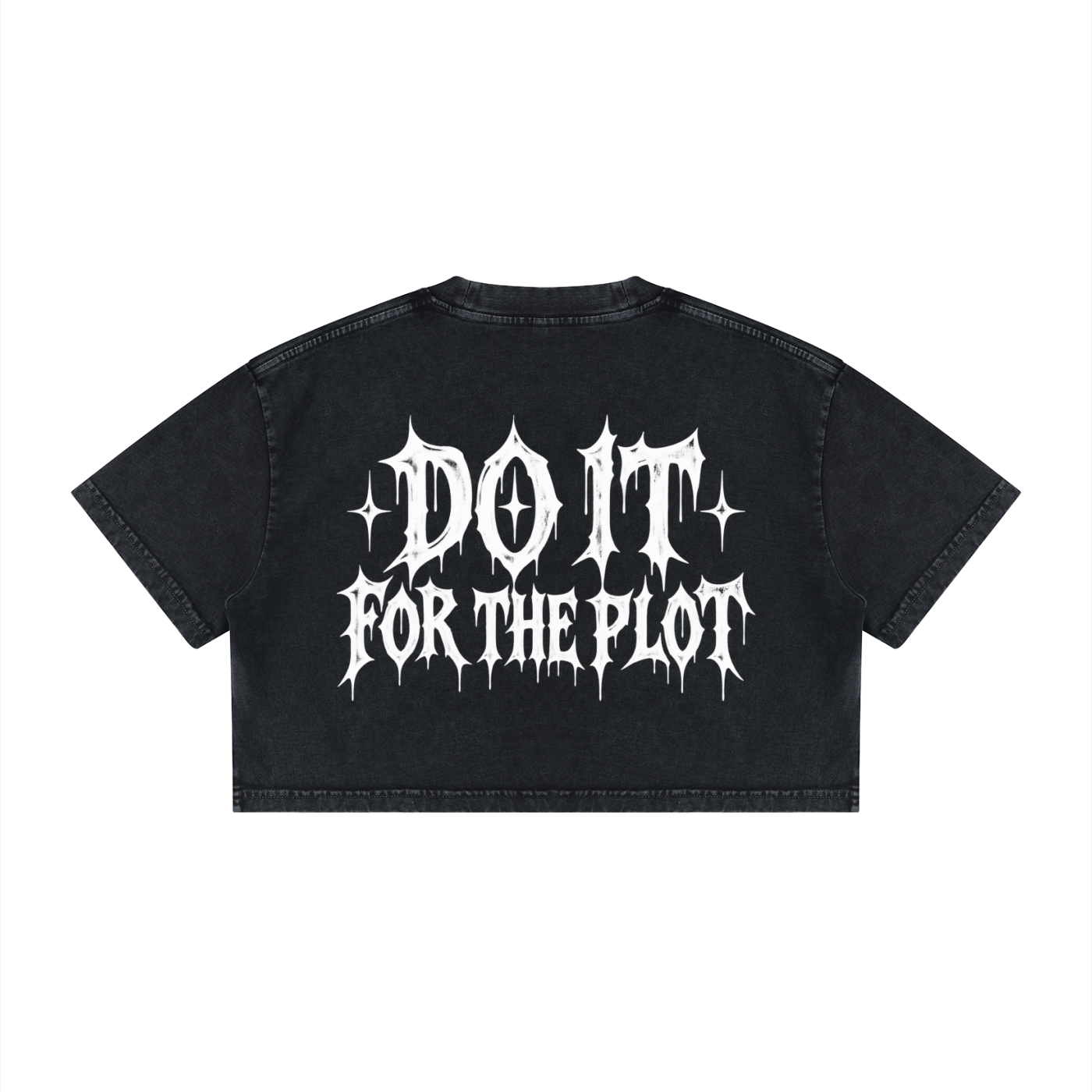 Women's Mineral Wash Cotton Crop T-Shirt