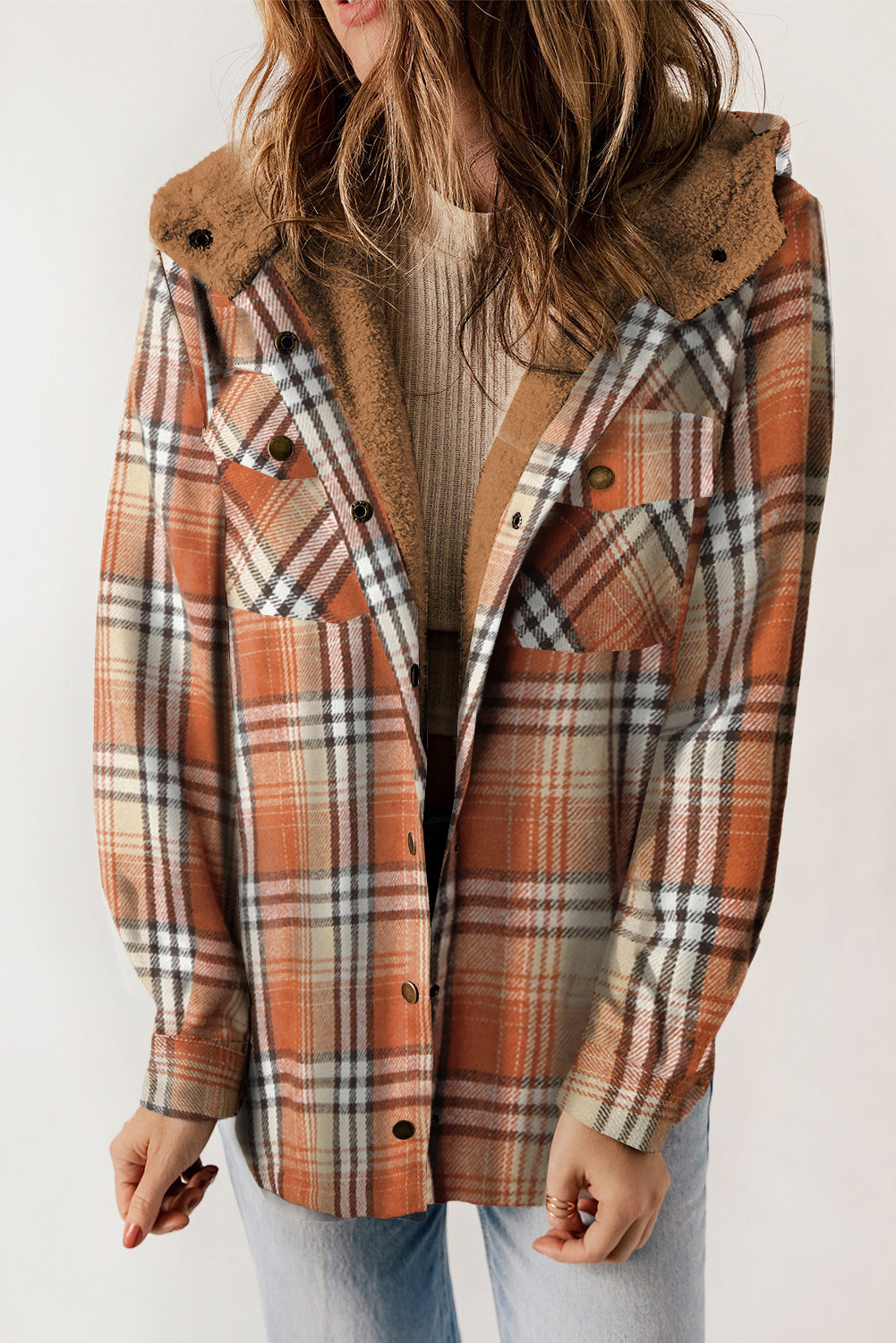 The Sadie Sherpa Lined Flannel Jacket