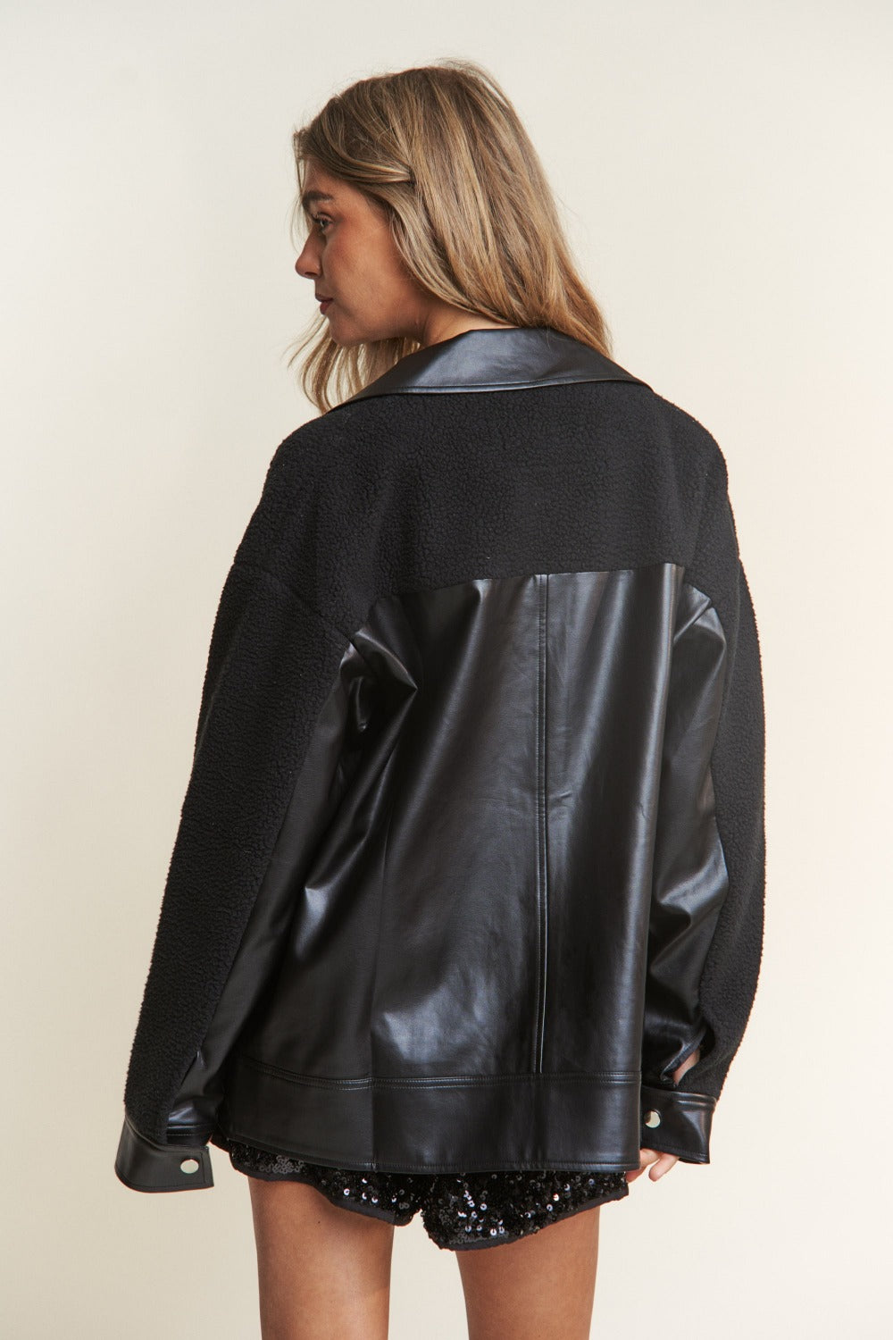 Ranch Ready Faux Leather Sherpa Jacket