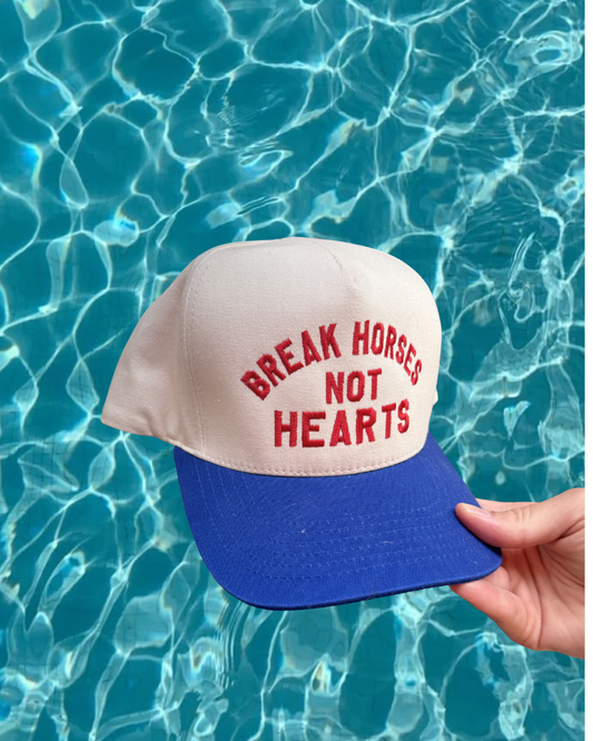 Break horses not hearts trucker hat-ready to ship