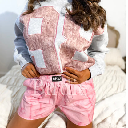 BIRDIE Boxer Shorts in Pink Camo ready to ship