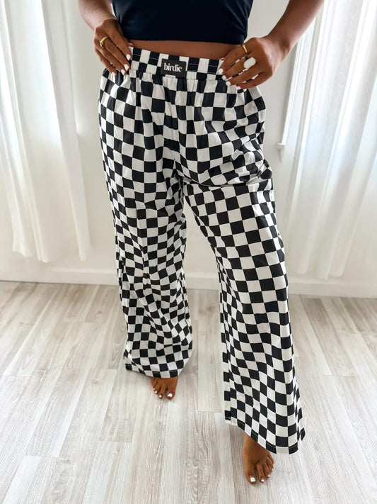 Pre order Birdie checkered pants
