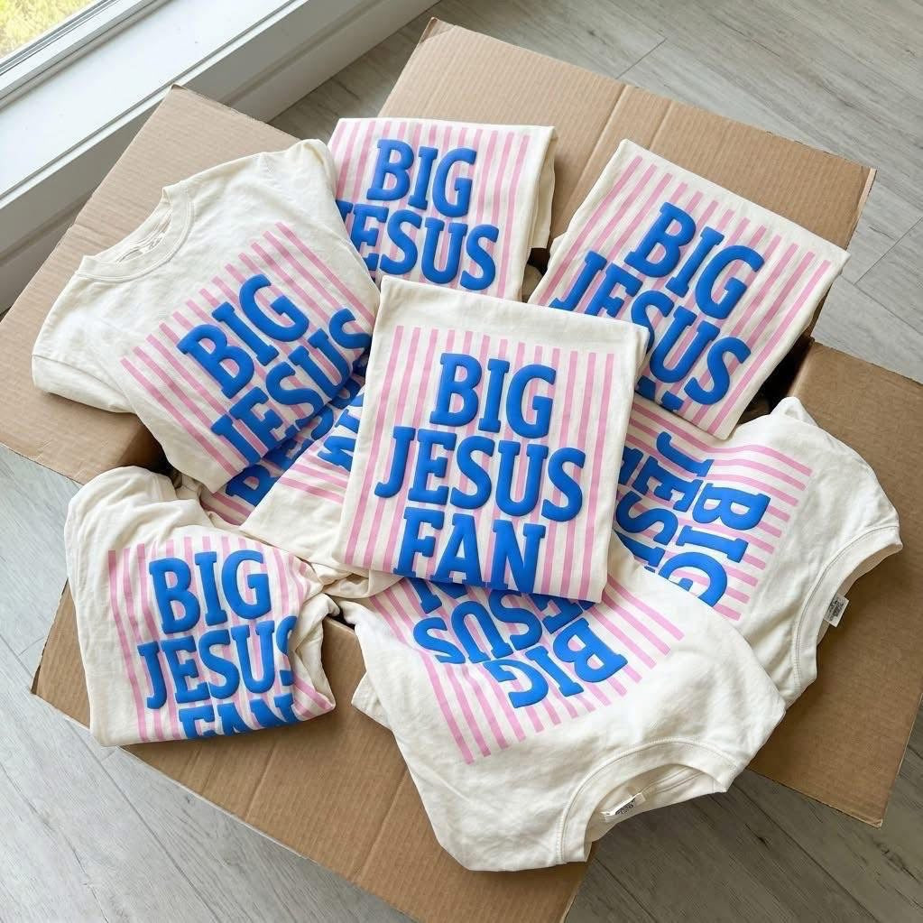 Big Jesus Fan tee pre order