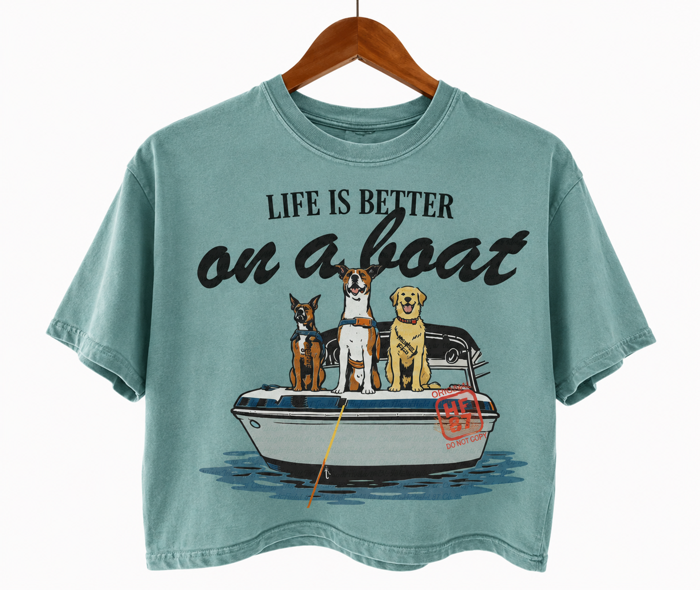 Life is better on a boat crop pre order