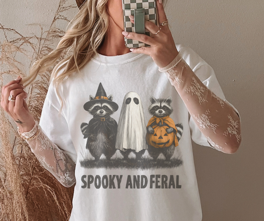 Spooky and Feral tee