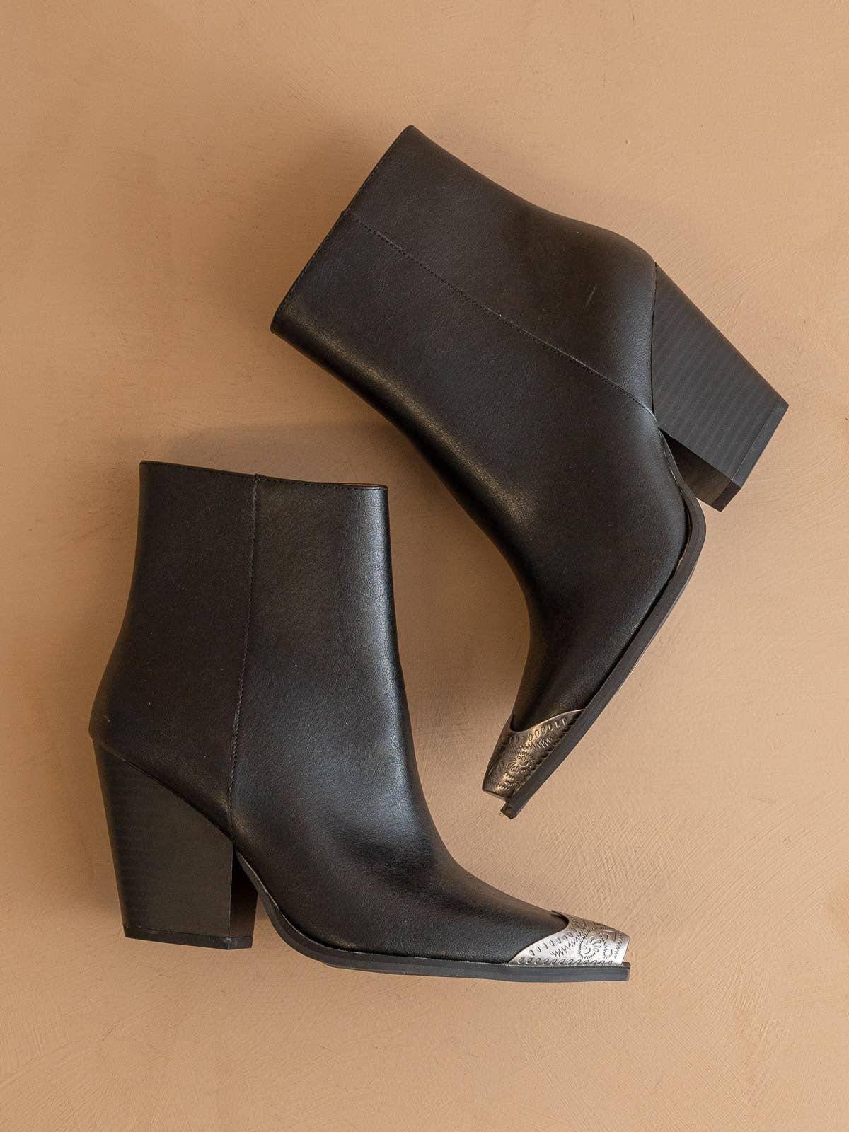 The Zion Black western bootie-ready to ship