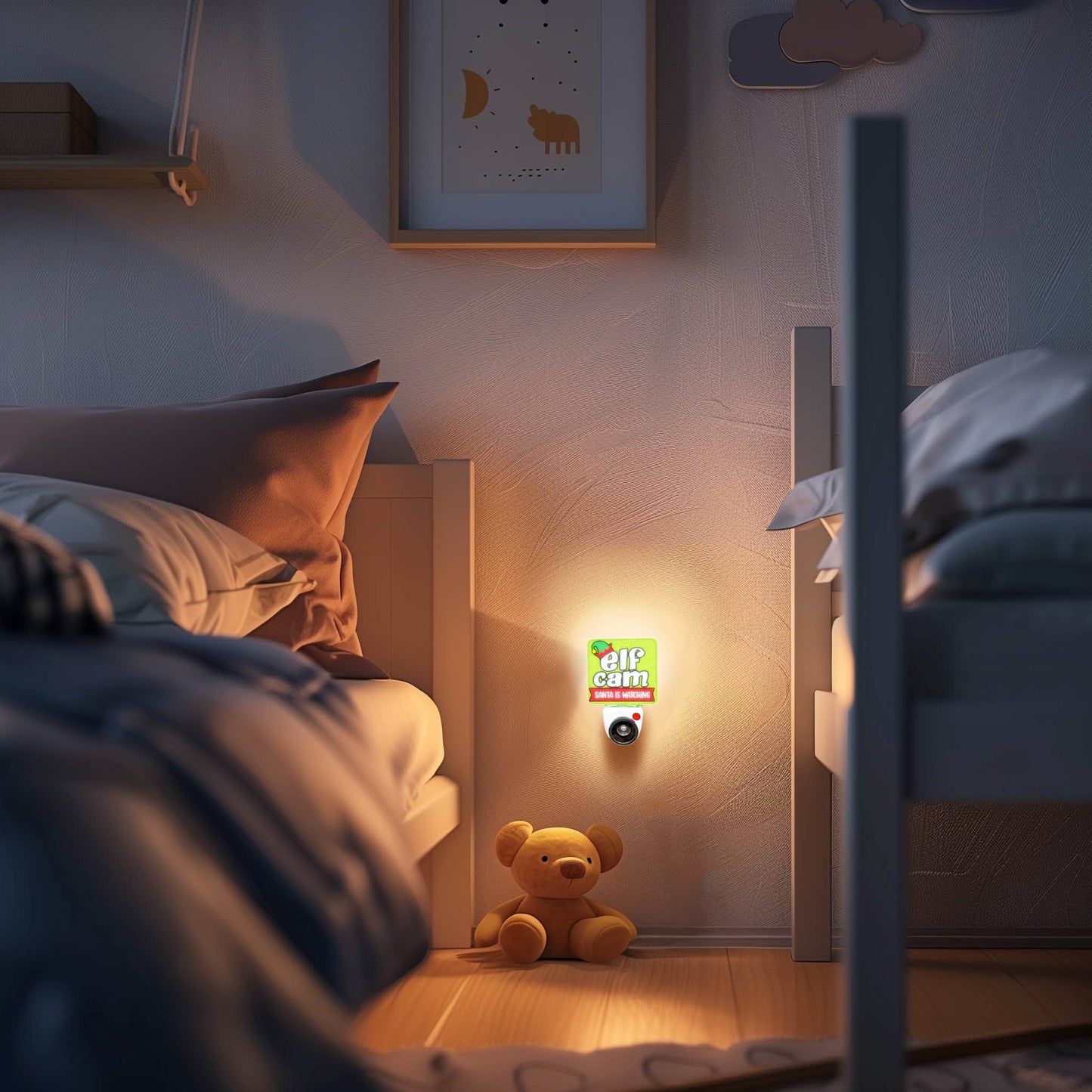 Christmas Santa Cam Night Light ready to ship