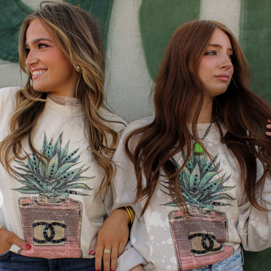 Agave Glitz tee or crew
