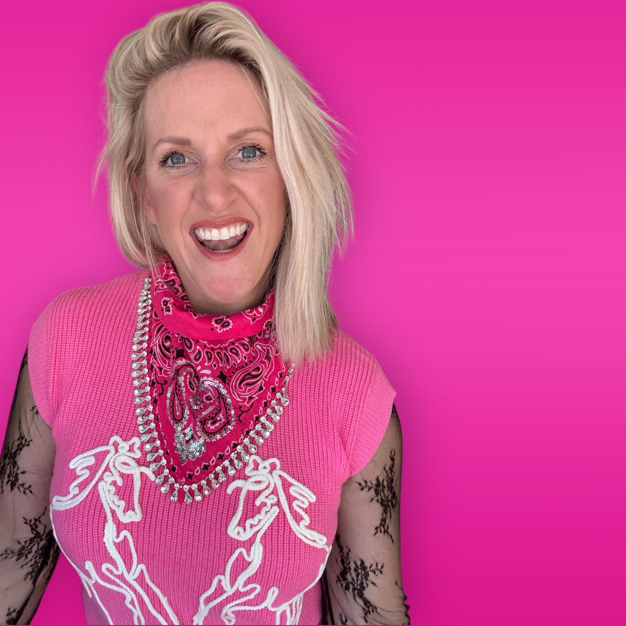 THE ROXY STUDDED BANDANA