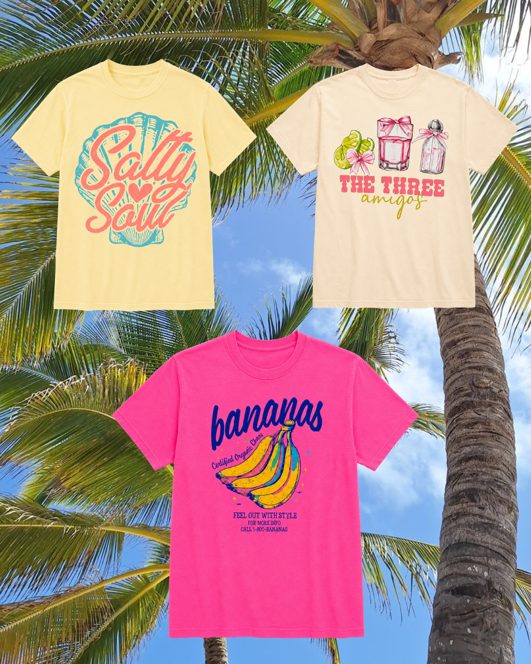 The 3 Amigos tee ready to ship