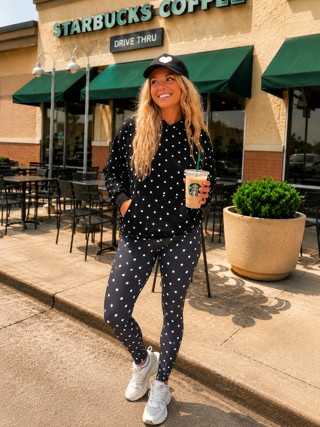 Birdie Polka Dot Leggings- Ready to ship