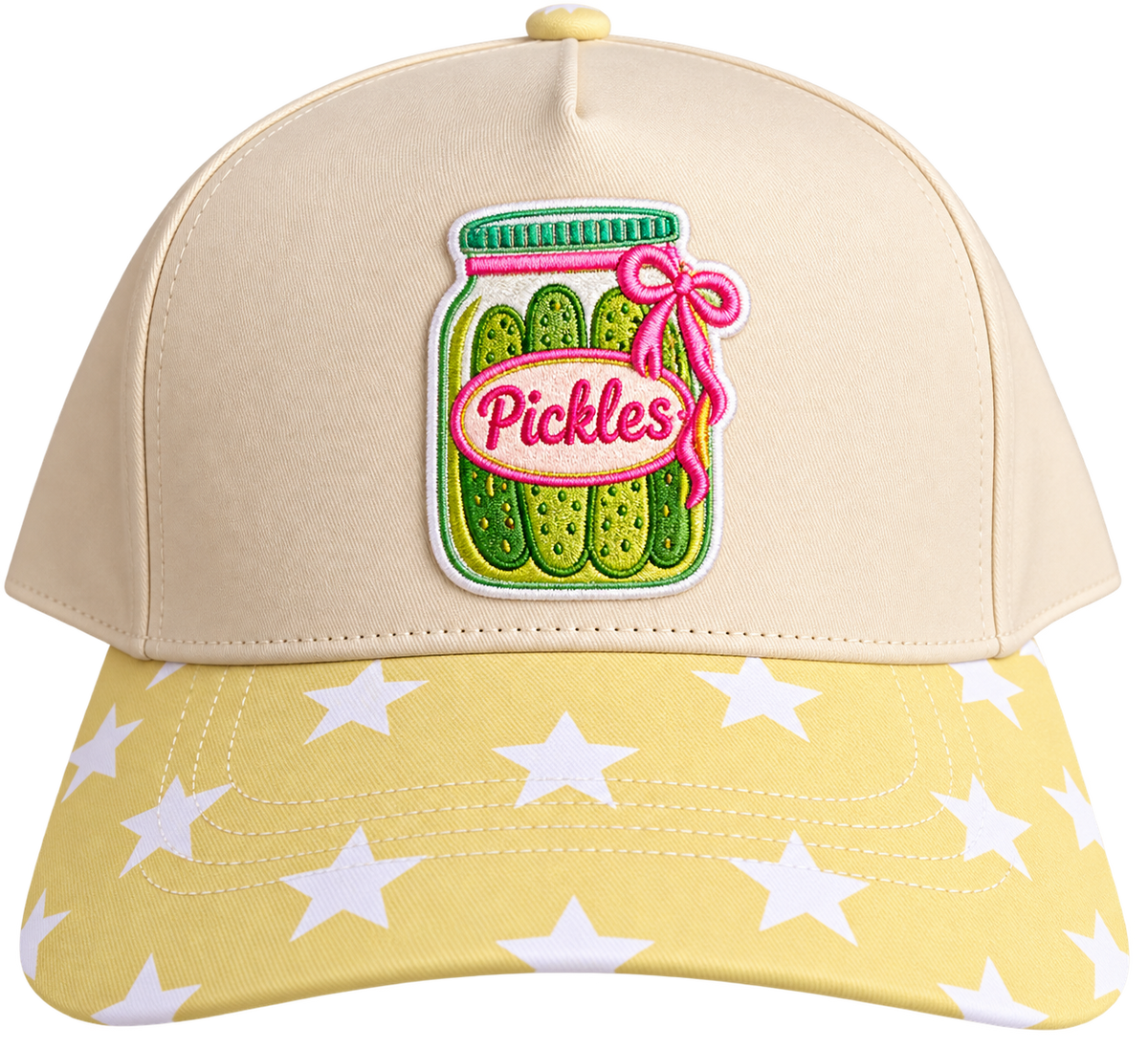 Pickles patch trucker hat