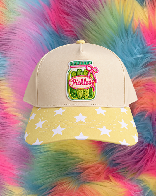 Pickles patch trucker hat