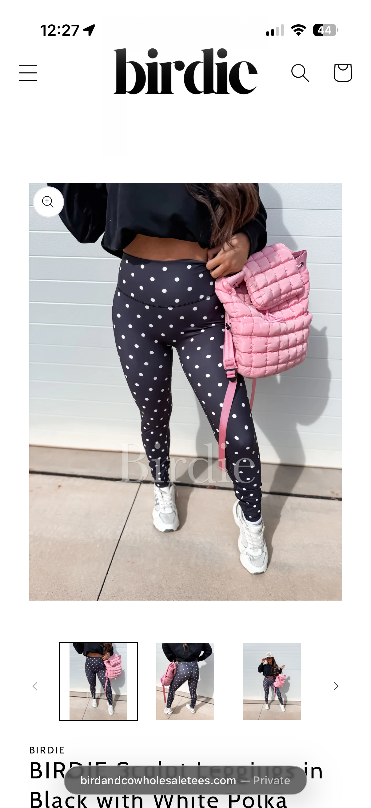 Birdie Polka Dot Leggings- Ready to ship