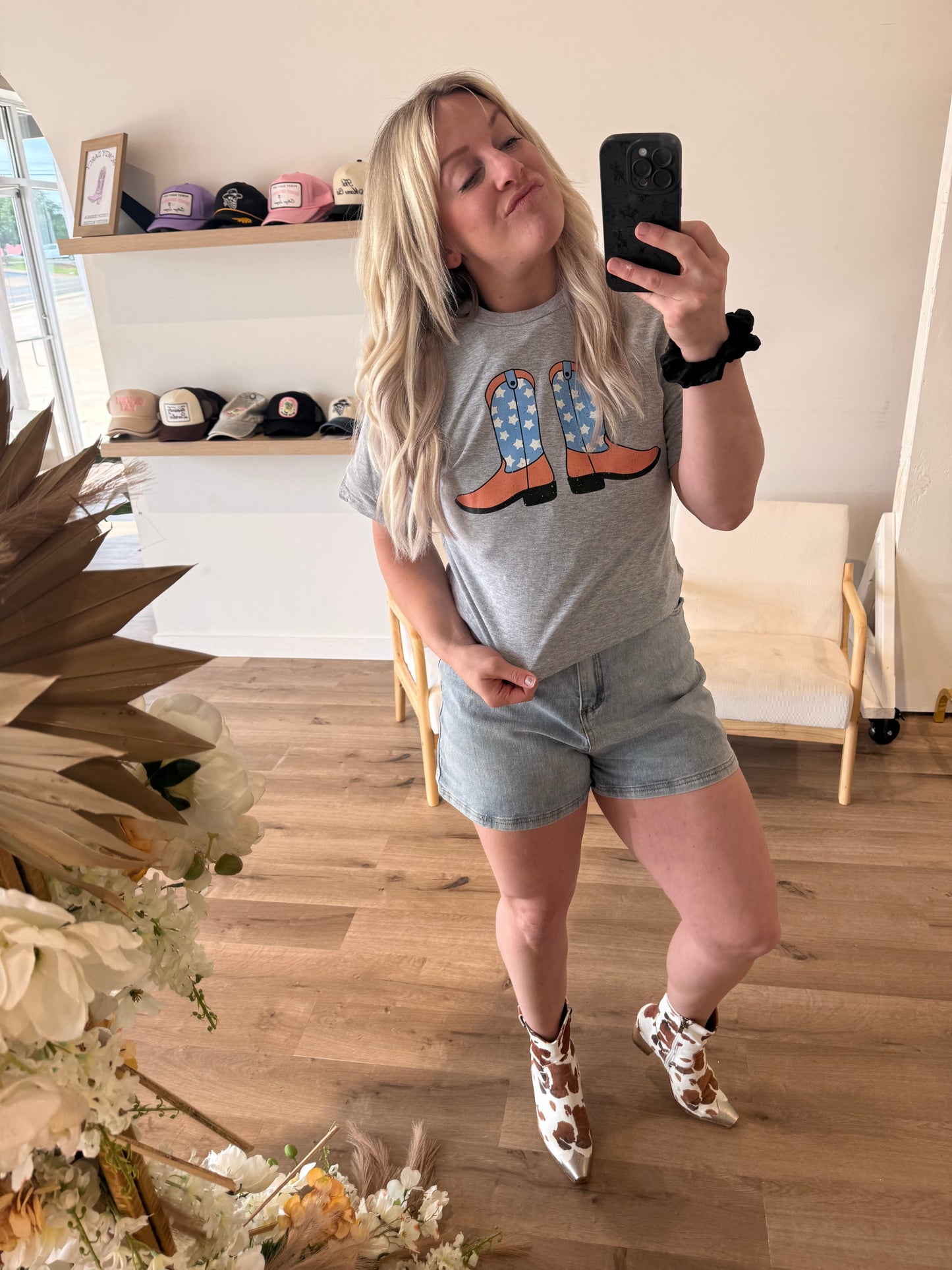 Star Spangled Boots Pre order crop