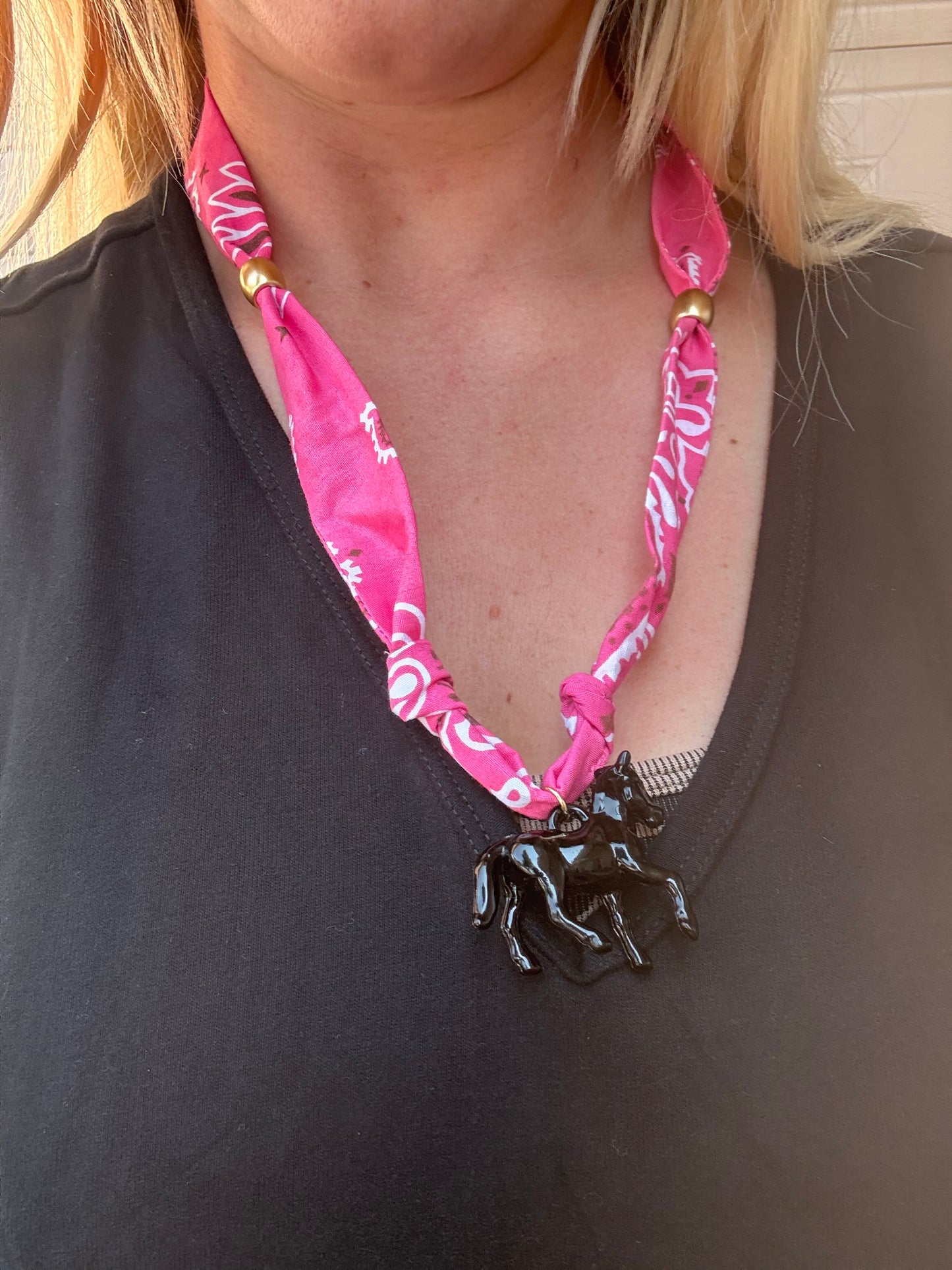 Horsin' Around Bandana Necklace