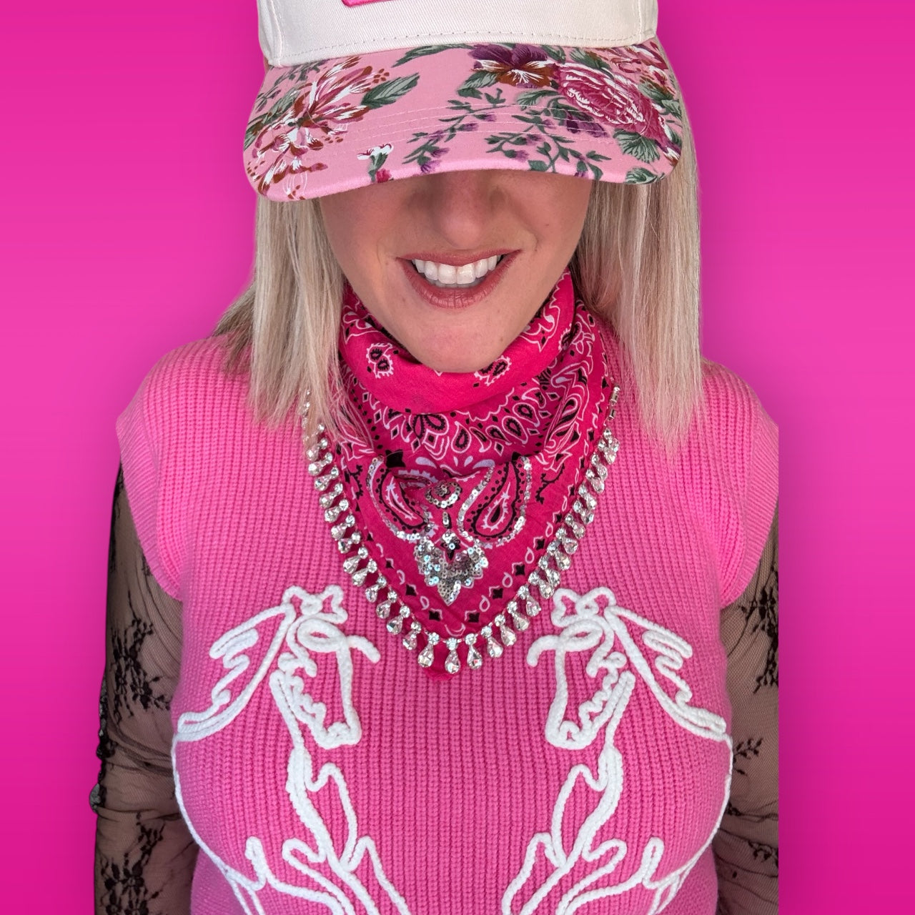 THE ROXY STUDDED BANDANA