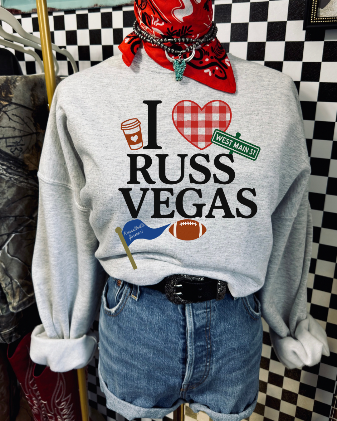I love RussVegas sweatshirt