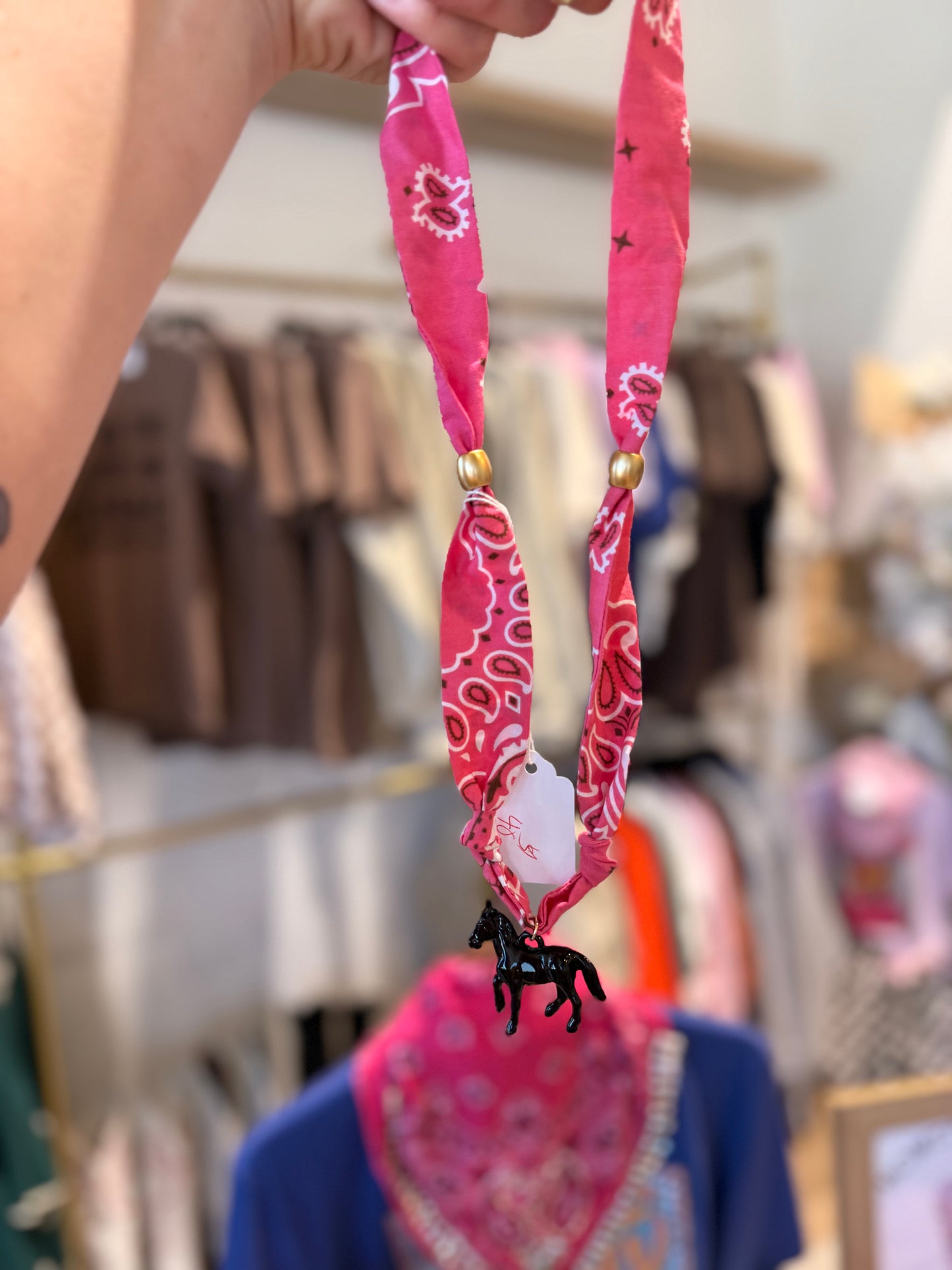 Horsin' Around Bandana Necklace