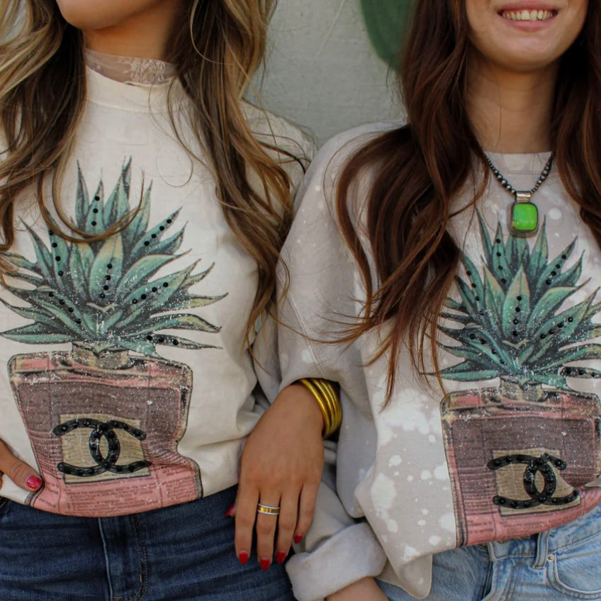 Agave Glitz tee or crew