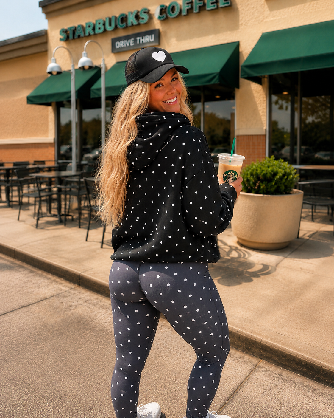 Birdie Polka Dot Leggings- Ready to ship
