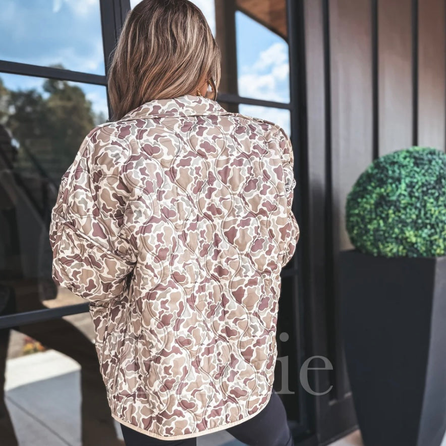 BIRDIE PREORDER 2ND CUT Cozy Cloud Jacket in Duck Camo