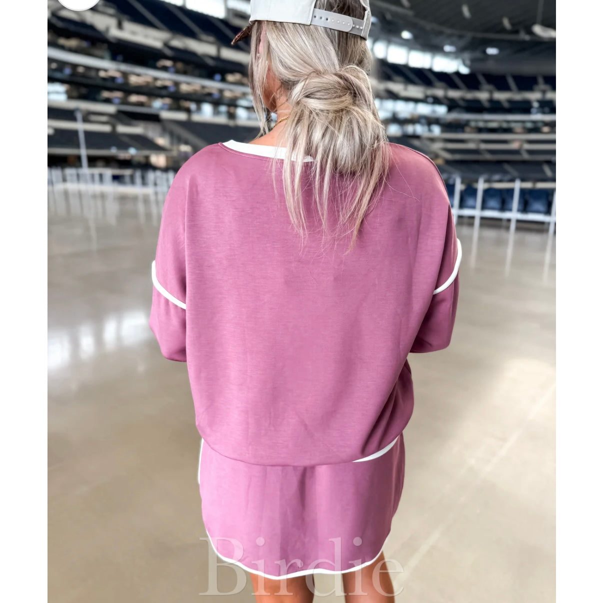 BIRDIE PREORDER Maroon Two Piece Skort Set