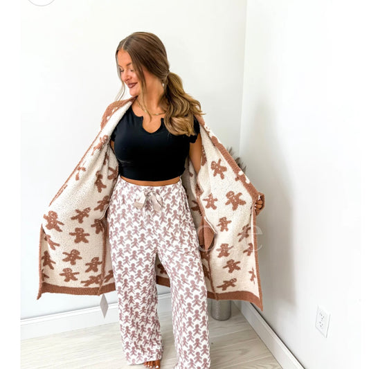 BIRDIE PREORDER Gingerbread Snuggle Reversible Cardigan