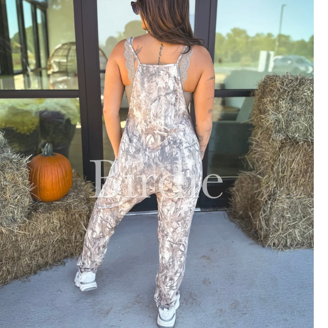 BIRDIE PREORDER One Piece Jumpsuit in Dark Camo